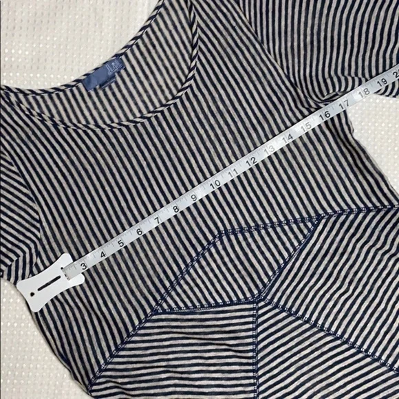 ANTHROPOLOGIE - lil linen blue striped dress - Picture 6 of 8